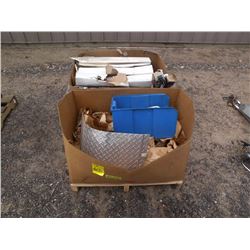Pallet of shock absorbers, box of asst fittings
