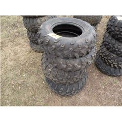 Qty 4 ATV tires, (2) 25x8-12, (2) 25x11-12 on rims