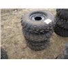 Image 1 : Qty 4 ATV tires, (2) 25x8-12, (2) 25x10-12 on rims