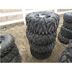 Qty 4 ATV tires 29x11-14 on rims