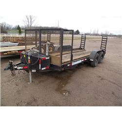 2002 Cronkite 80"x16' trailer w/aux tank & pump -6 bolt wheels