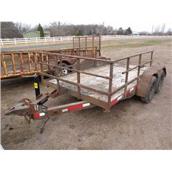 1974 Homemade tandem axle trailer