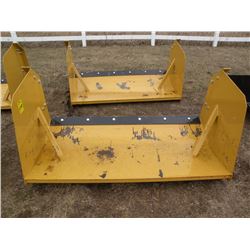 6ft snowpusher for skidloader