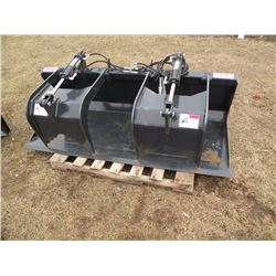 Stout 72" twin cylinder grapple bucket -New