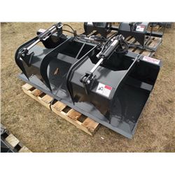 Stout 72" twin cylinder grapple bucket -New