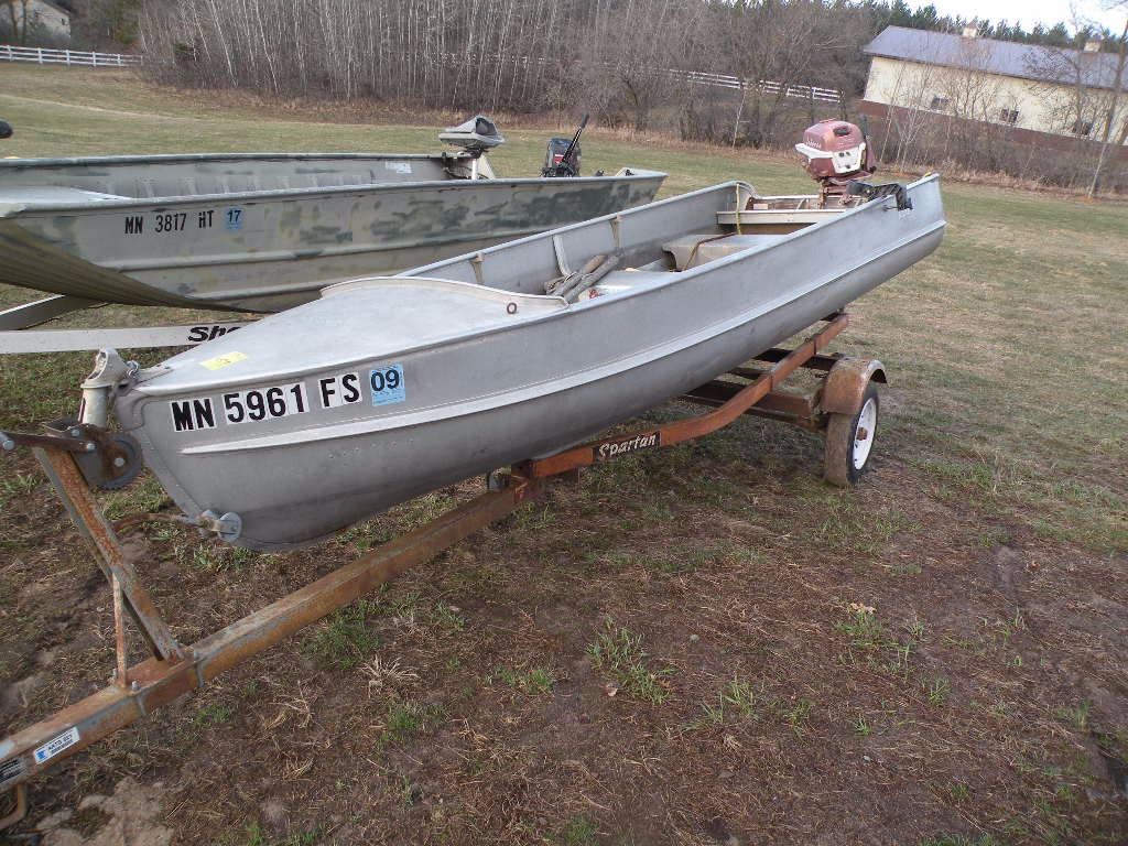 1955 Alumacraft 14ft boat w/trailer SNFD3893