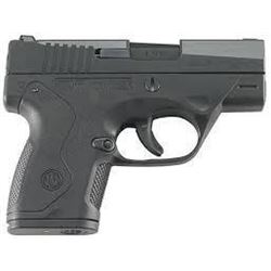 Beretta JMN9S17 BU9 Nano DA 9mm 3" 6+1/8+1 Tritium NS Poly Grip Blk .082442858753
