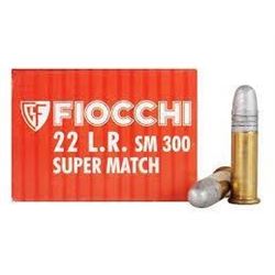 10 BOXES Fiocchi 33SM300 Super Match 22 Long Rifle Lead Round Nose 40 GR (500 ROUNDS) .762344042053