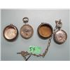 Image 4 : Lot of 2 non working Pocket Watches