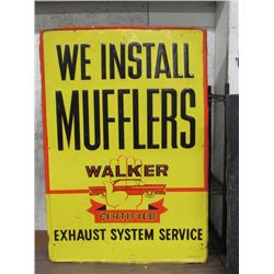 Walker Muffler Advertising Sign - NO SHIPPING PICKUP IN ARDEN, MB ONLY