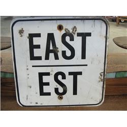 Highway Directional Sign - "East"