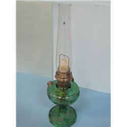 Alladin Kerosene Lamp Green Base