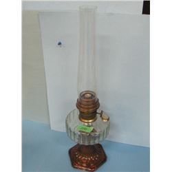 Alladin Kerosene Lamp Brown Base