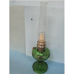 Alladin Kerosene Lamp Green Base