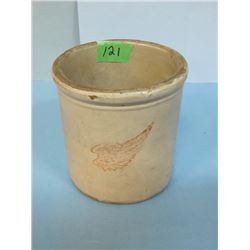 1 gallon Redwing Crock - has major crack