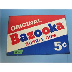 reproduction bazzoka gum sign