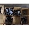 Image 8 : Lot of Misc Electrical Conduit, couplers, filter, junction boxes and plugs