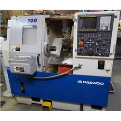 1998 Daewoo Lynx 200A with Fanuc 21-T controls turning Center