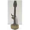 Image 1 : AN INTERESTING COLD CAST PAINTED LAMP BASE, in form of pheasant seated on tree stump. Mounted on ci.
