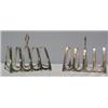Image 1 : A PAIR OF SILVER FOUR DIVISION TOAST RACKS, by Mappin & Web Birmingham. 1913 60 - 80...