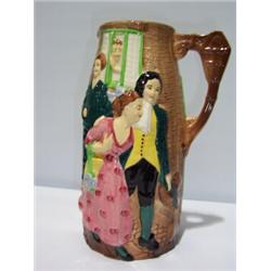 A BURLEIGH WARE HAND PAINTED JUG, depicting 'Sally in our Alley'. C1930's 30 - 50...