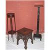 Image 1 : AN EBONISED TORCHERE, on raised square base & tapering column, with square top. Circa early 1900's..