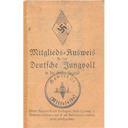 HITLER YOUTH MEMBERSHIP CARD