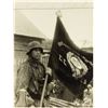 Image 1 : WAFFEN-SS SOLDIER WITH CAPTURED RUSSIAN FLAG