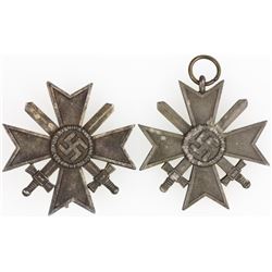 WAR MERIT CROSSES WITH SWORDS, FIRST AND SECOND CLASS