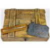 Image 1 : U-249 CAPTAIN'S SEA CHEST, SHIP MODEL AND WALL PLAQUE -