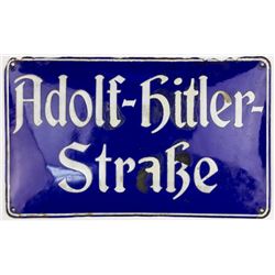 ADOLF HITLER STREET SIGN