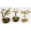 Image 1 : BRASS P-38 DESK MODEL ASHTRAYS