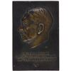 Image 1 : BRONZE PLAQUE OF HITLER WITH QUOTATION