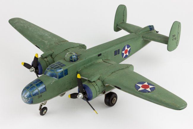 Contemporary Wood B 27 Bomber Model Contemporary Wood B 27 Bomber Model