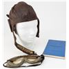 Image 1 : HELMET, GOGGLES AND LOG OF SUBMARINE-KILLER R.C.A.F.