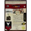 Image 1 : U.S.S. GILMORE "HOMEWARD BOUND" FLAG RELIC AND SAILOR'S