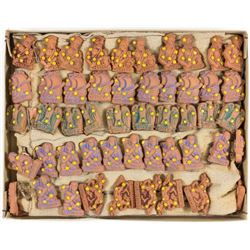 YULEFEST 1944/45 WINTERHILFSWERK PINS IN ORIGINAL BOX