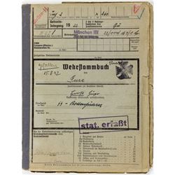 STAMMBUCH OF SS-TOTENKOPF MEMBER SERVING AT DACHAU AND