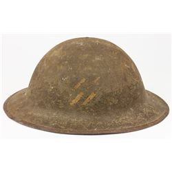 AMERICAN WORLD WAR I HELMET WITH U.S. 3RD INFANTRY