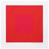 Image 1 : Richard Anuszkiewicz, Red with Gold IV,  Op-Art Intaglio Aquatint Etching