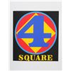 Image 1 : Robert Indiana, 4 Square from the American Dream Portfolio, Serigraph