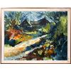 Image 1 : Joseph Rovers, Farm with Chickens, Oil Painting