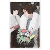 Image 1 : Charles Levier, Woman with Bouquet 2, Lithograph,