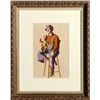 Image 1 : Charles Blaze Vukovich, Clown with Monkey, Painting