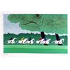 Image 1 : Serge Lassus, Polo Run (Green), Lithograph
