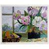 Image 1 : Ellen Gunn, St. Tropez Tulips, Silkscreen