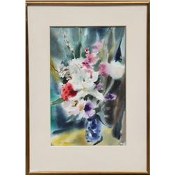 Eve Nethercott, Bouquet of Flowers II, Watercolor