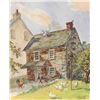 Image 1 : Florence Starr Taylor, Country Home, Watercolor Painting