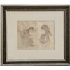 Image 1 : Jose Luis Cuevas, Letter to Dr. Laforet, Ink and Wash Drawing