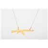 AK-47 Silhouette Necklace - Gold